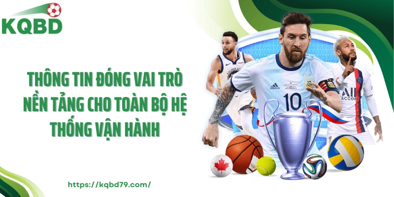 Thông tin đóng vai trò nền tảng cho toàn bộ hệ thống vận hành