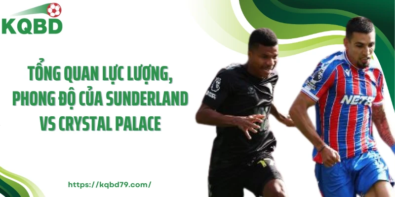 Tổng quan lực lượng, phong độ của Sunderland vs Crystal Palace